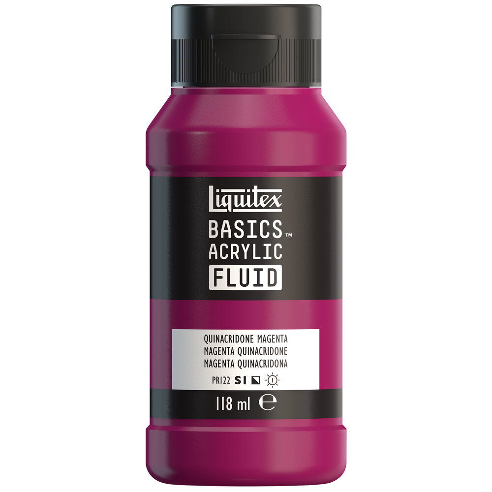 Image of Akrylfärg Liquitex Basics Fluid 118ml Quinacridone Magenta 8870393 887452055457