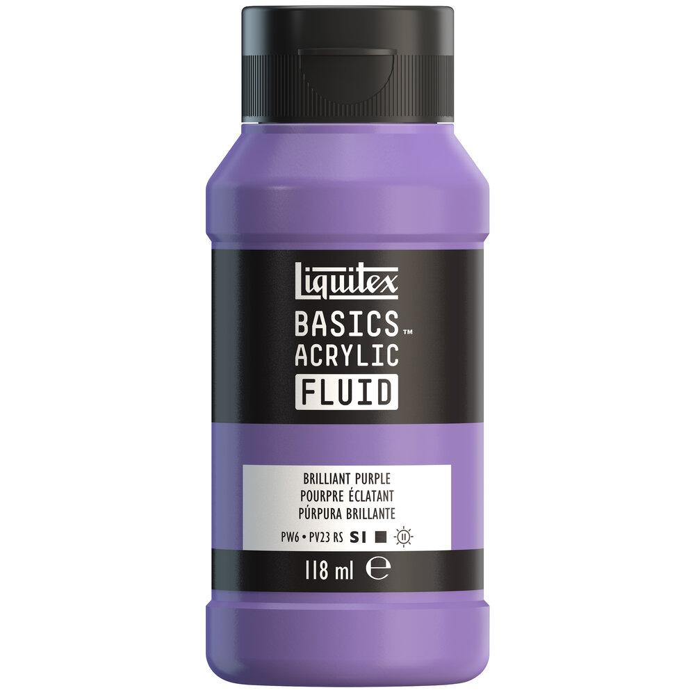 Image of Akrylfärg Liquitex Basics Fluid 118ml Brilliant Purple 8870394 887452055464