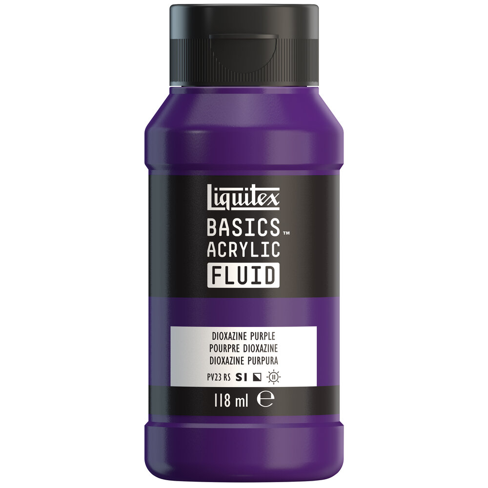 Image of Akrylfärg Liquitex Basics Fluid 118ml Dioxazine Purple 8870395 887452055471
