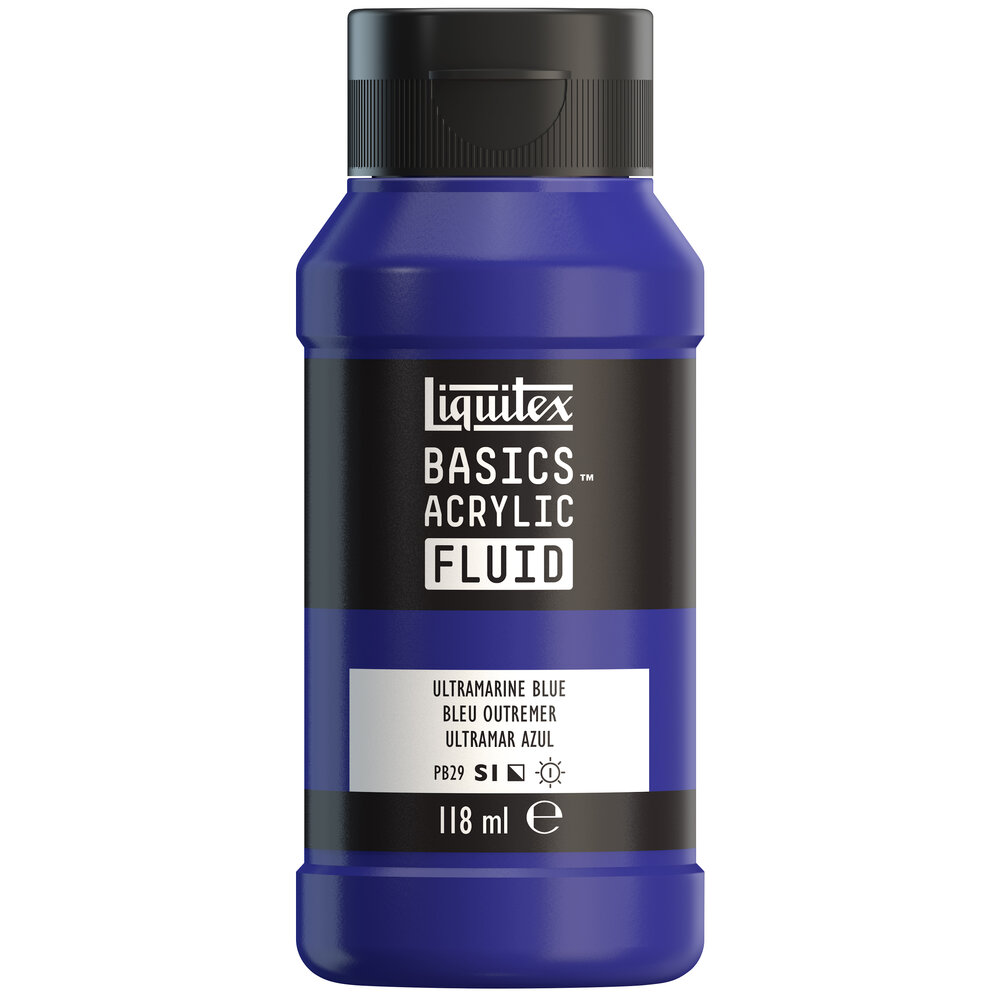 Image of Akrylfärg Liquitex Basics Fluid 118ml Ultramarine Blue 8870397 887452055495