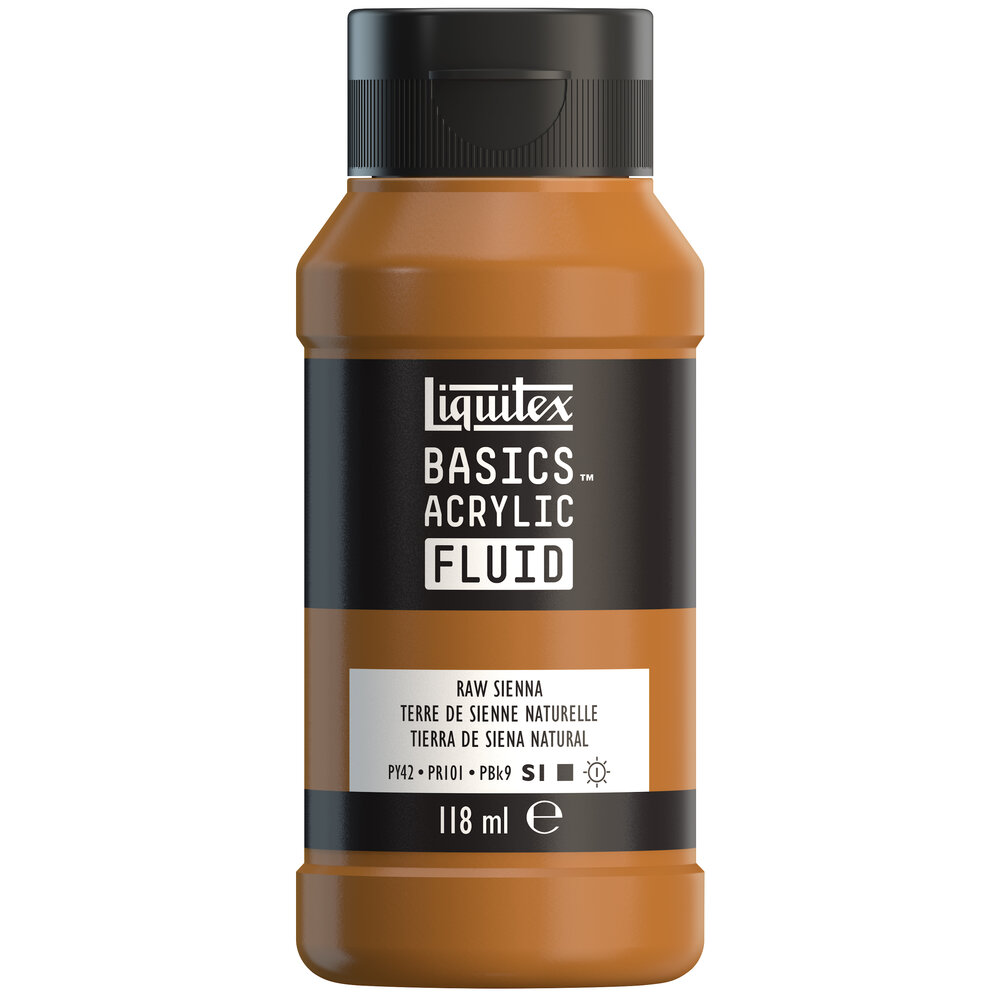 Image of Akrylfärg Liquitex Basics Fluid 118ml Raw Sienna 8870407 887452055594