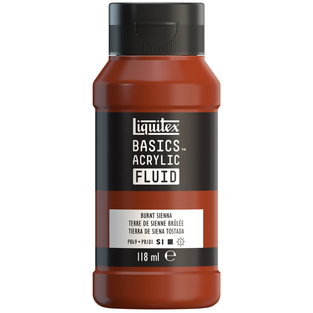 Image of Akrylfärg Liquitex Basics Fluid 118ml Burnt Sienna 8870408 887452055600