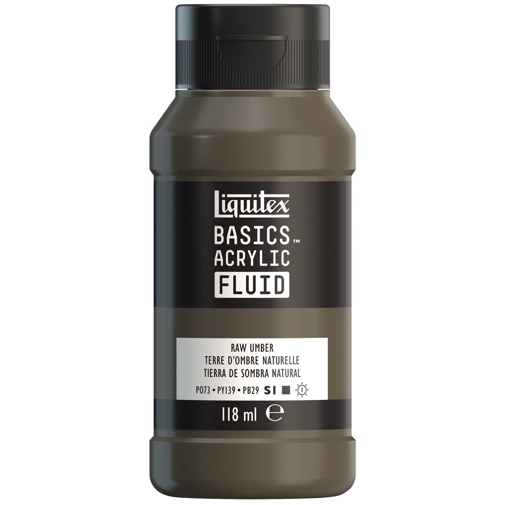 Image of Akrylfärg Liquitex Basics Fluid 118ml Raw Umber 8870409 887452055617