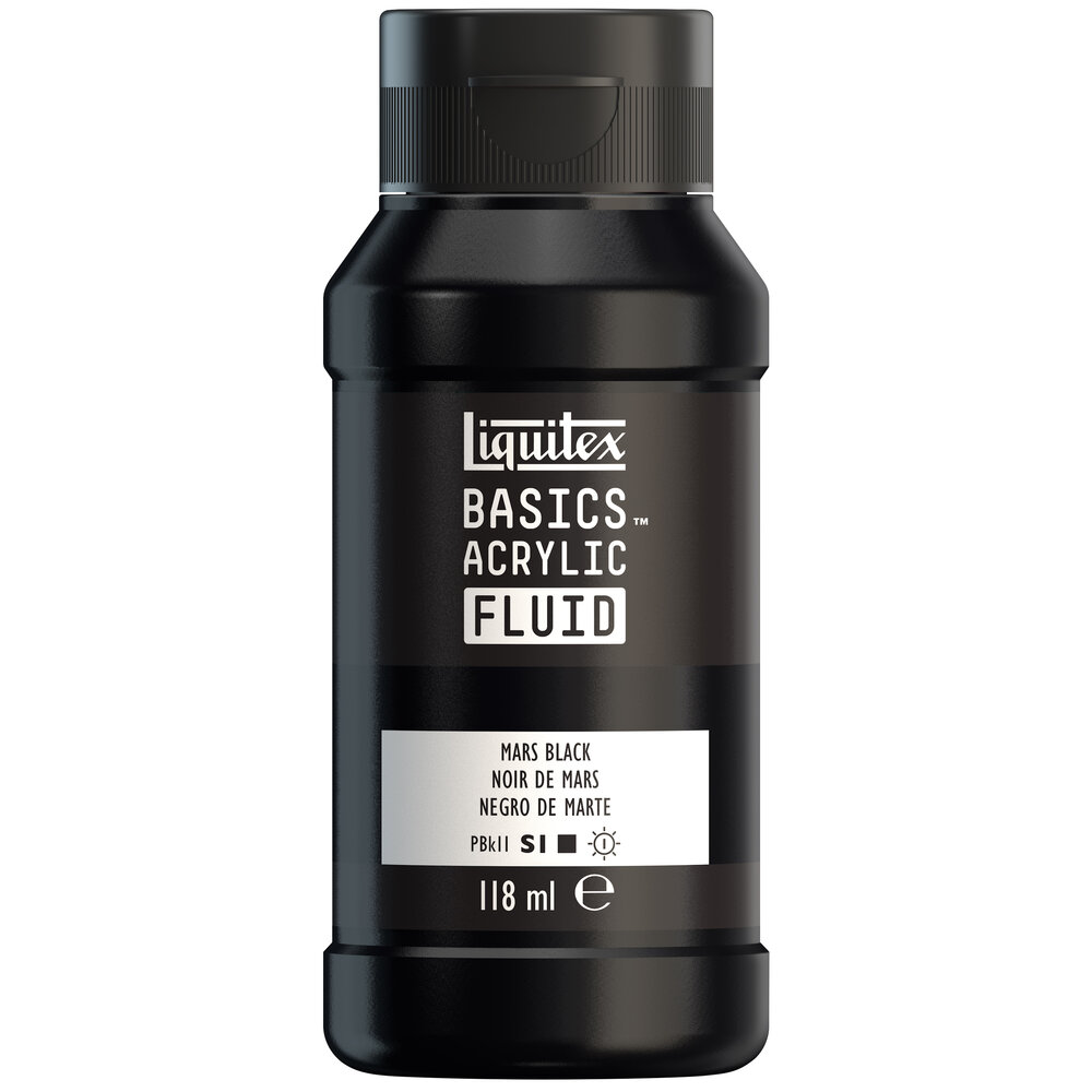 Image of Akrylfärg Liquitex Basics Fluid 118ml Mars Black 8870417 887452055693