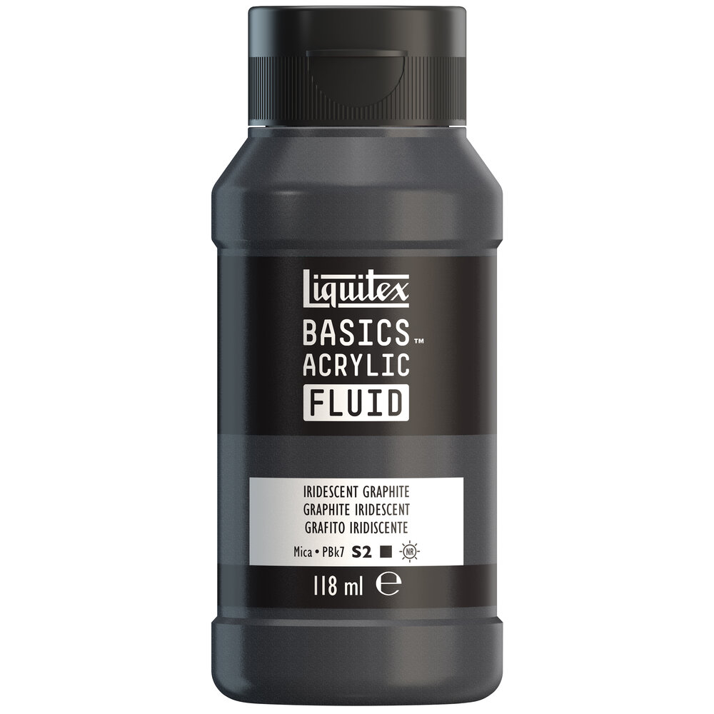 Image of Akrylfärg Liquitex Basics Fluid 118ml Iridescent Graphite 8870419 887452055716