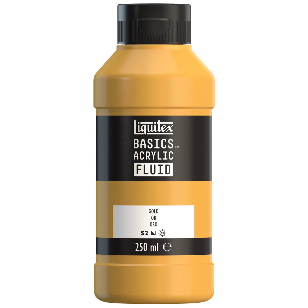 Image of Akrylfärg Liquitex Basics Fluid 250ml Gold 8870430 887452056300