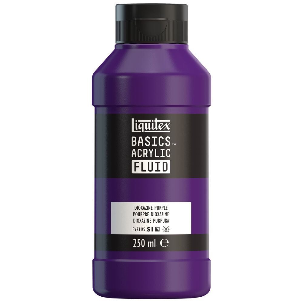Image of Akrylfärg Liquitex Basics Fluid 250ml Dioxazine Purple 8870436 887452056362