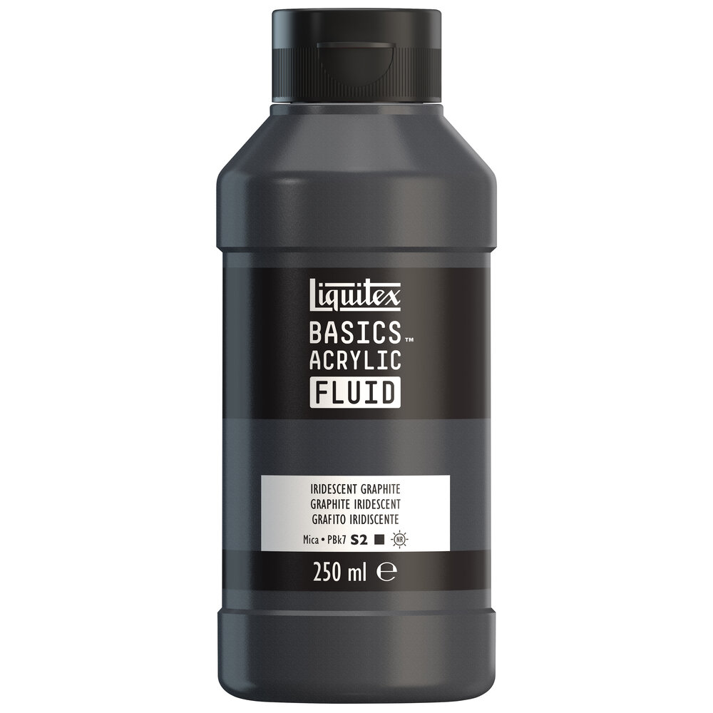 Image of Akrylfärg Liquitex Basics Fluid 250ml Iridescent Graphite 8870439 887452056393