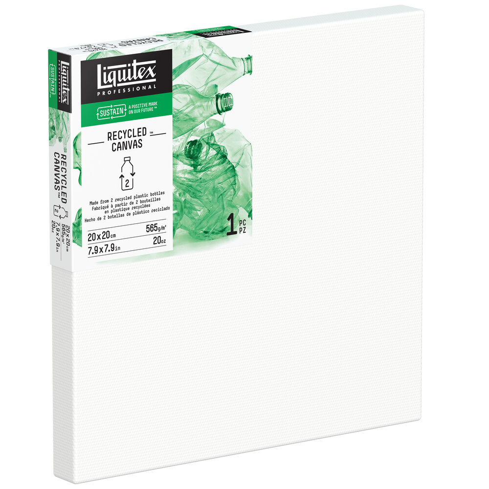 Image of Liquitex Uppspänd duk Recycled Plastic Canvas - Traditional 20x20cm (5F) 416020020 887452057154
