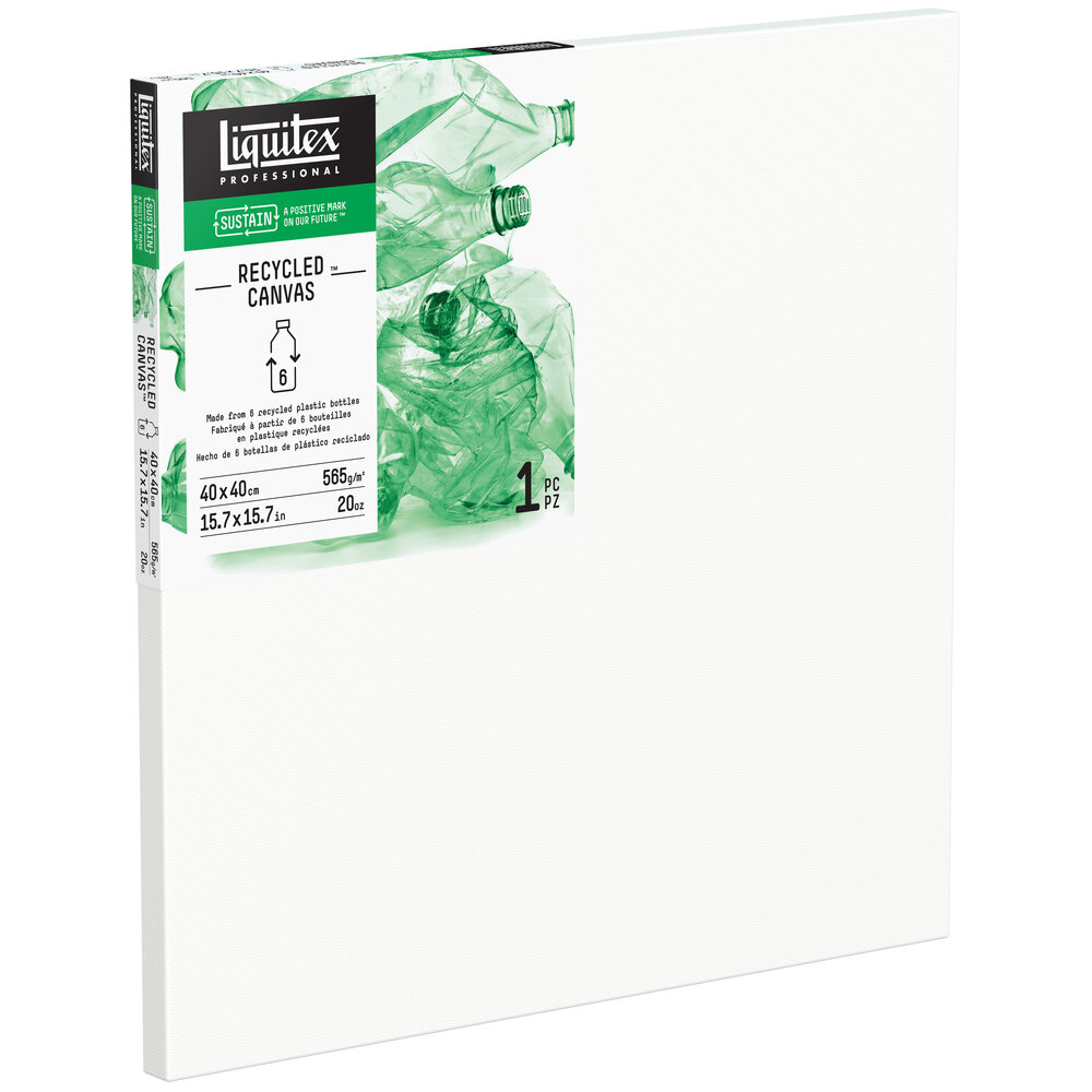 Image of Liquitex Uppspänd duk Recycled Plastic Canvas - Traditional 40x40cm (5F) 416040040 887452057192