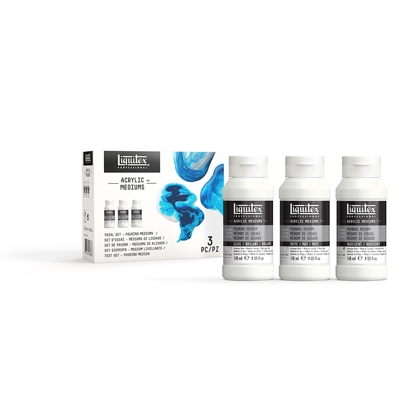 Image of Akrylmedium Liquitex POURING MEDIUMS TRIAL SET 3699379 887452059066