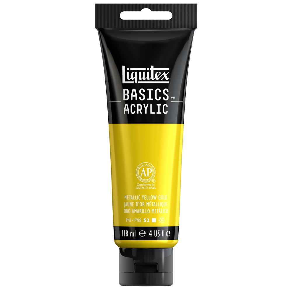 Image of Akrylfärg Liquitex Basics 118ML METALLIC YELLOW GOLD 1046343 887452064480