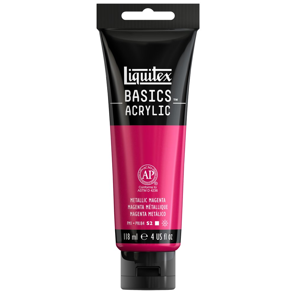Image of Akrylfärg Liquitex Basics 118ML METALLIC MAGENTA 1046342 887452064510