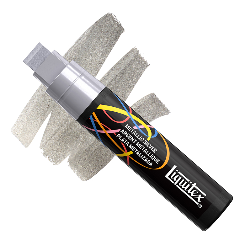 Image of Akrylmarker Liquitex NY  15MM METALLIC SILVER (3F) 4650068 887452064800