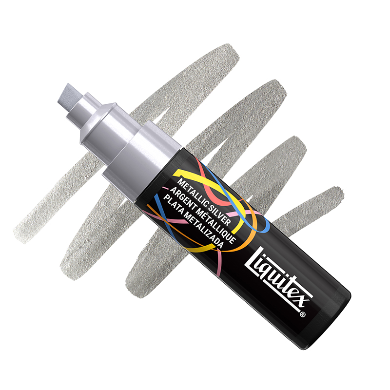 Image of Akrylmarker Liquitex NY  8MM METALLIC SILVER (3F) 4640068 887452064961