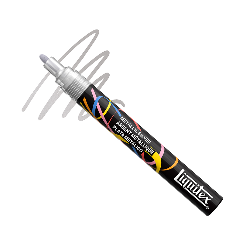 Image of Akrylmarker Liquitex NY  2MM METALLIC SILVER (3F) 4630068 887452065210