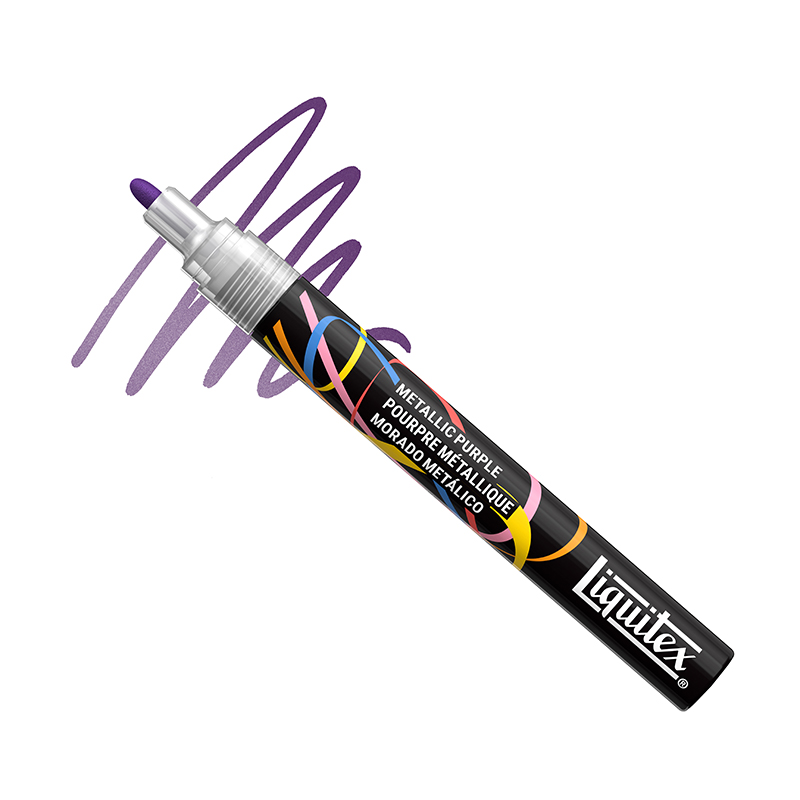 Image of Akrylmarker Liquitex NY  2MM METALLIC PURPLE (3F) 4630340 887452065234