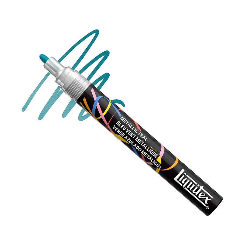 Image of Akrylmarker Liquitex NY  2MM METALLIC TEAL (3F) 4630073 887452065289