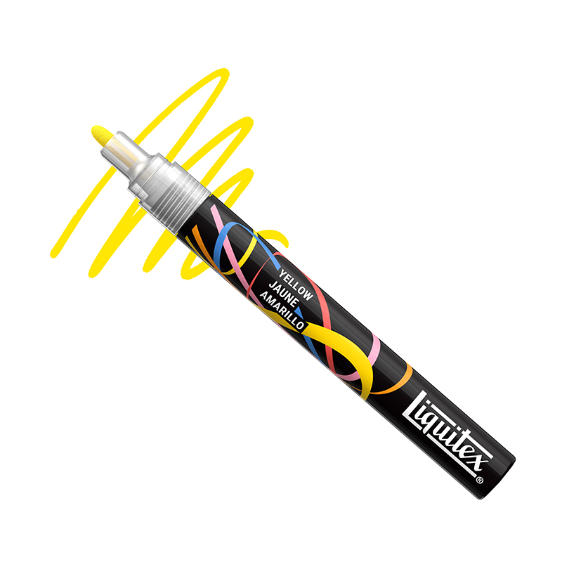 Image of Akrylmarker Liquitex NY  2MM YELLOW (3F) 4630010 887452065449