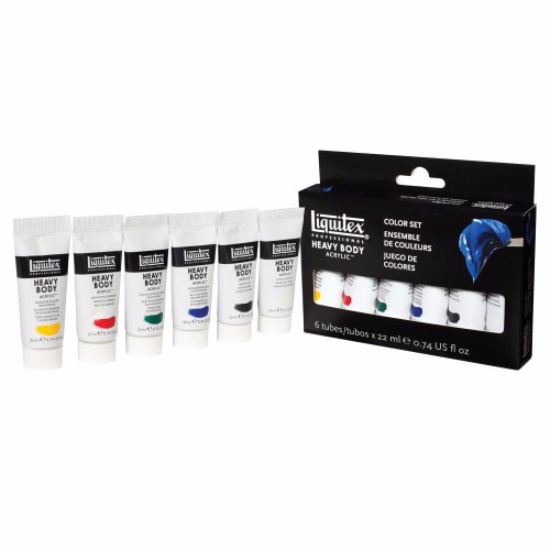 Image of Akrylfärgset Liquitex Heavy Body Colour Set 6 x 22 ml 3699294 887452995401