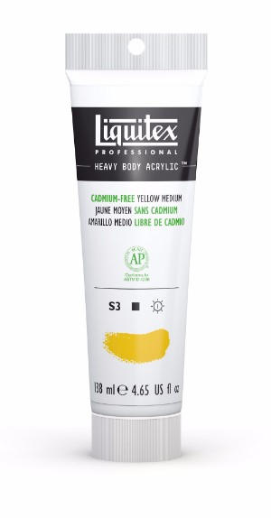 Image of Akrylfärg Liquitex Heavy Body 138ml Cadmium FREE Yellow Medium 890 1138890 887452997542