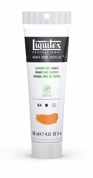 Image of Akrylfärg Liquitex Heavy Body 138ml Cadmium FREE Orange 892 1138892 887452997559