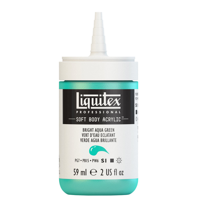 Image of Akrylfärg Liquitex Soft Body 59ml  bright aqua green S1 660 (3F) 1959660 887452997672