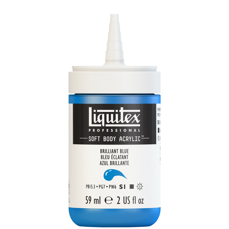 Image of Akrylfärg Liquitex Soft Body 59ml  brilliant blue S1 570 (3F) 1959570 887452997689