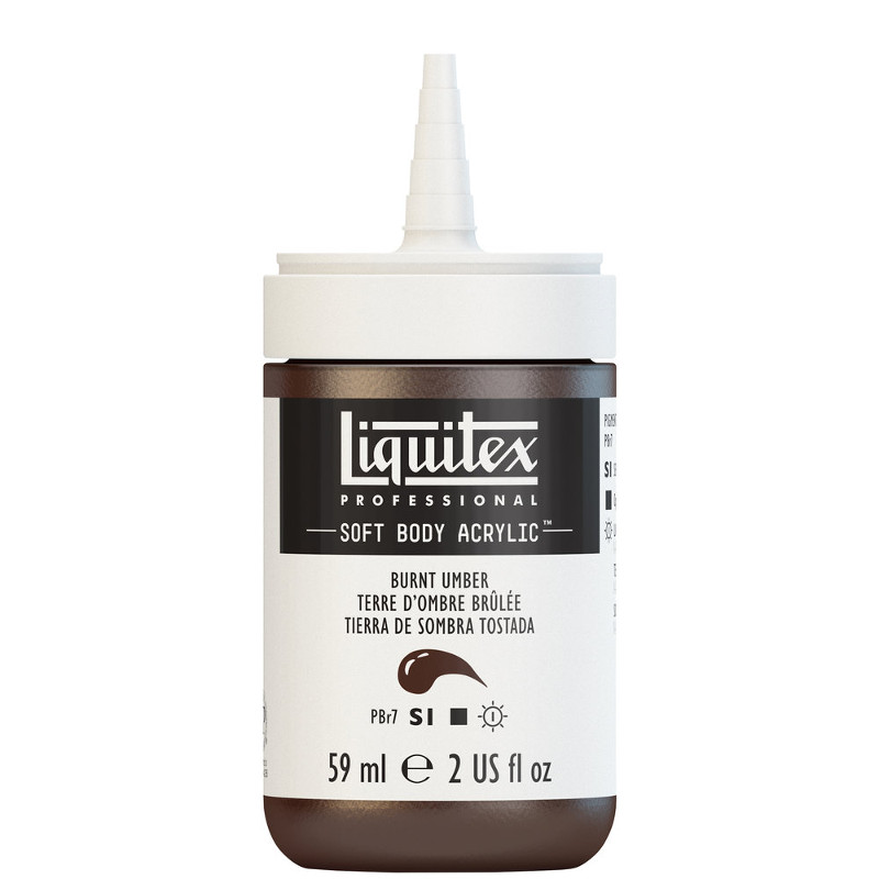 Image of Akrylfärg Liquitex Soft Body 59ml  burnt umber S1 128 (3F) 1959128 887452062912