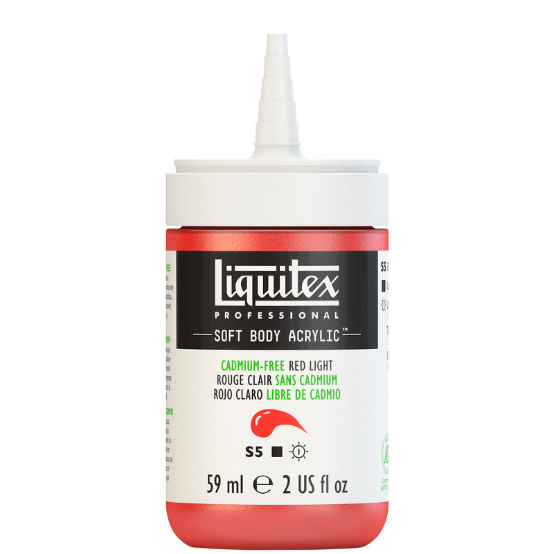 Image of Akrylfärg Liquitex Soft Body 59ml  cadmium-free red light S5 893 (3F) 1959893 887452997788