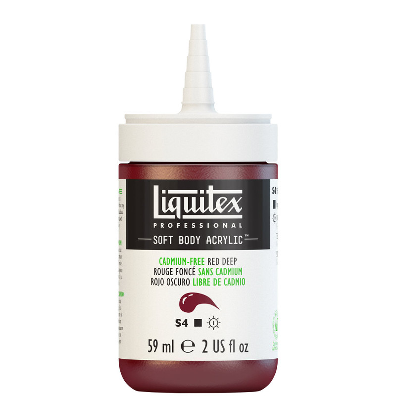 Image of Akrylfärg Liquitex Soft Body 59ml  cadmium-free red deep S4 895 (3F) 1959895 887452997801