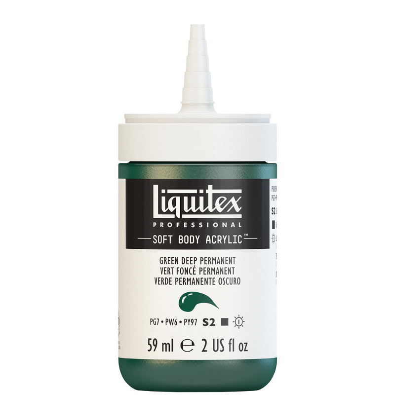 Image of Akrylfärg Liquitex Soft Body 59ml  deep green perm S2 350 (3F) 1959350 887452997887