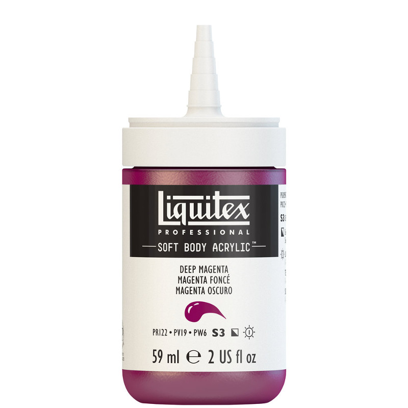 Image of Akrylfärg Liquitex Soft Body 59ml  deep magenta S3 300 (3F) 1959300 887452997894