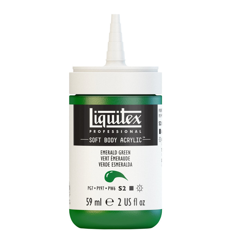 Image of Akrylfärg Liquitex Soft Body 59ml  emerald green S2 450 (3F) 1959450 887452997917