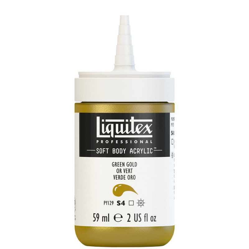 Image of Akrylfärg Liquitex Soft Body 59ml  green gold S4 325 (3F) 1959325 887452997986