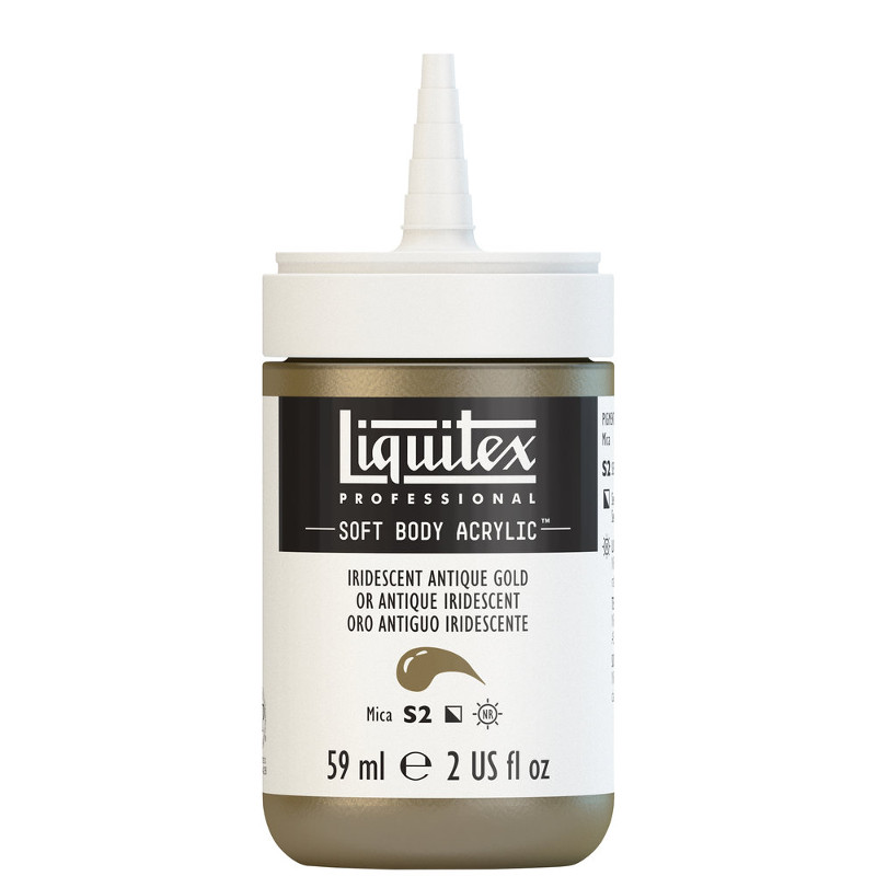 Image of Akrylfärg Liquitex Soft Body 59ml  iridescent antique gold S2 237 (3F) 1959237 887452998037