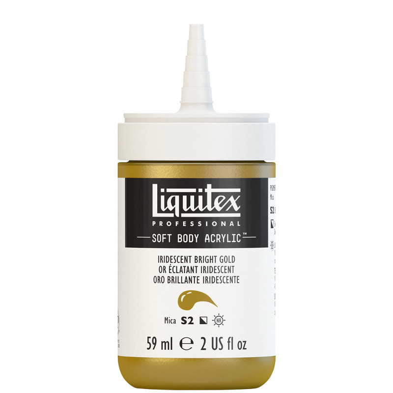 Image of Akrylfärg Liquitex Soft Body 59ml  iridescent bright gold S2 234 (3F) 1959234 887452998044