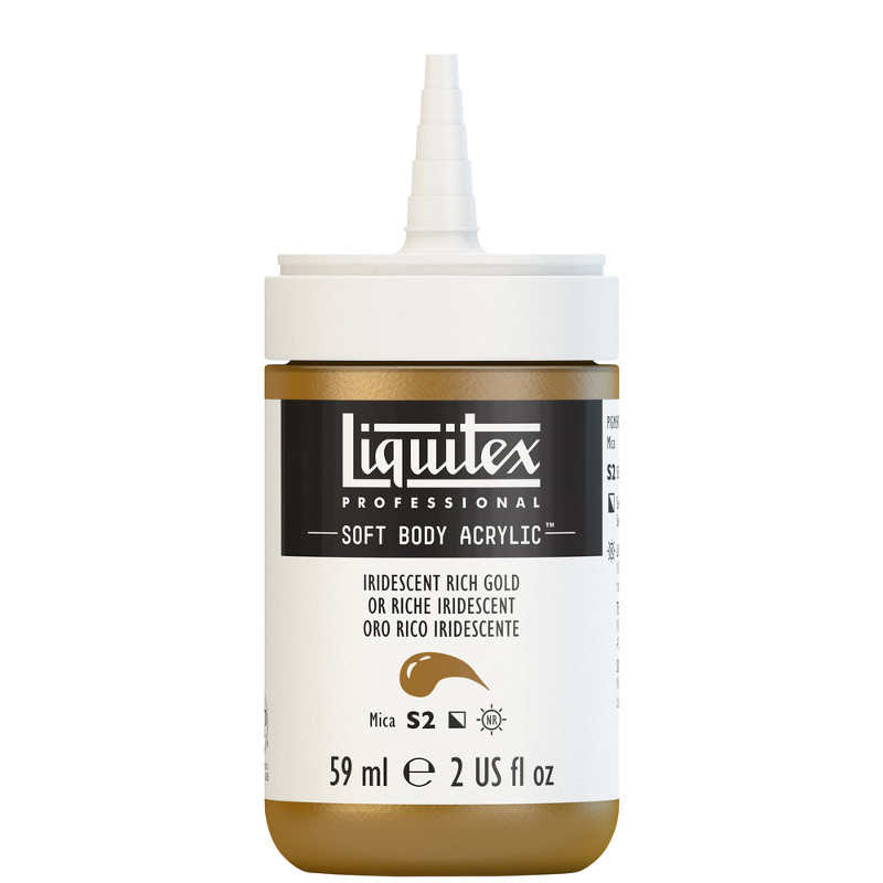 Image of Akrylfärg Liquitex Soft Body 59ml  iridescent rich gold S2 235 (3F) 1959235 887452998082