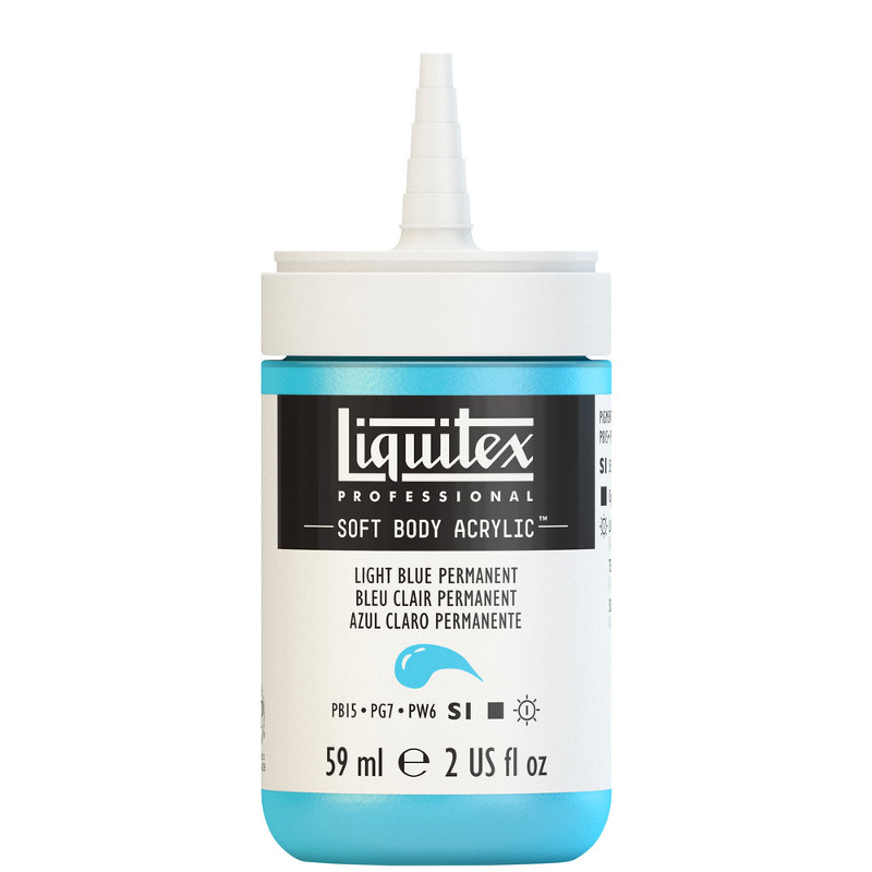 Image of Akrylfärg Liquitex Soft Body 59ml  light blue perm S1 770 (3F) 1959770 887452998129