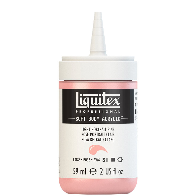 Image of Akrylfärg Liquitex Soft Body 59ml  light portrait pink S1 810 (3F) 1959810 887452998150