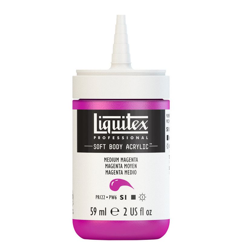 Image of Akrylfärg Liquitex Soft Body 59ml  medium magenta S1 500 (3F) 1959500 887452998174