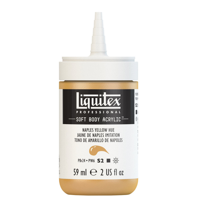 Image of Akrylfärg Liquitex Soft Body 59ml  naples yellow hue S2 601 (3F) 1959601 887452998204
