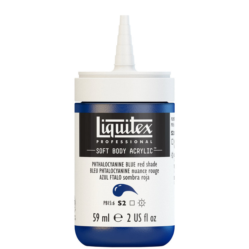 Image of Akrylfärg Liquitex Soft Body 59ml  phthalocyanine blue red shade S2 314 (3F) 1959314 887452998259