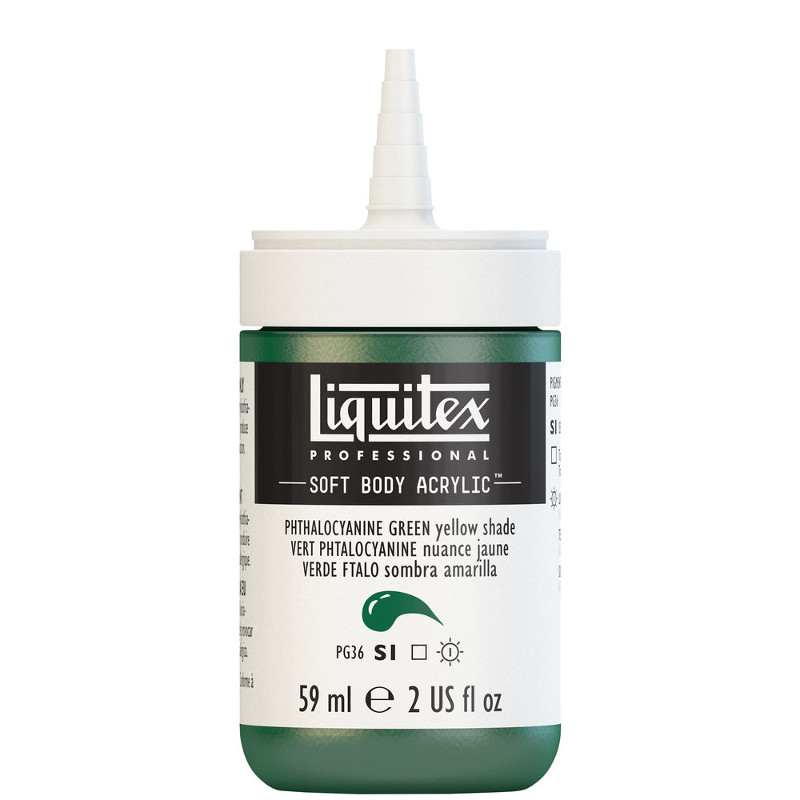 Image of Akrylfärg Liquitex Soft Body 59ml  phthalocyanine green yellow shade S1 319 (3F) 1959319 887452998273