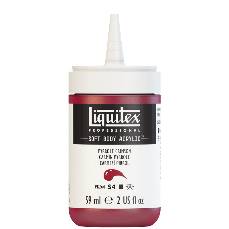 Image of Akrylfärg Liquitex Soft Body 59ml  pyrrole crimson S4 326 (3F) 1959326 887452998303