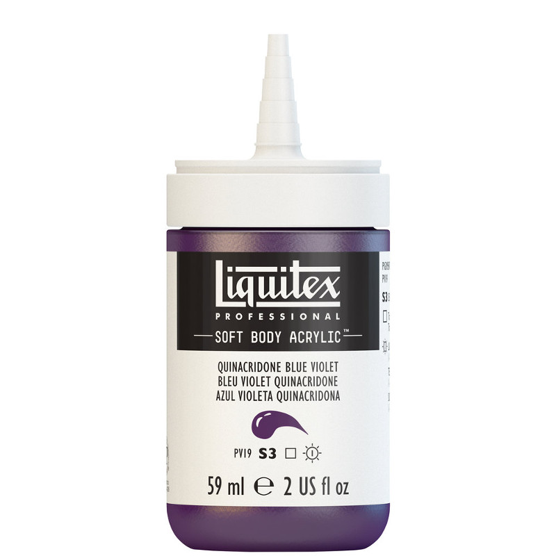 Image of Akrylfärg Liquitex Soft Body 59ml  quinacridone blue violet S3 118 (3F) 1959118 887452998334