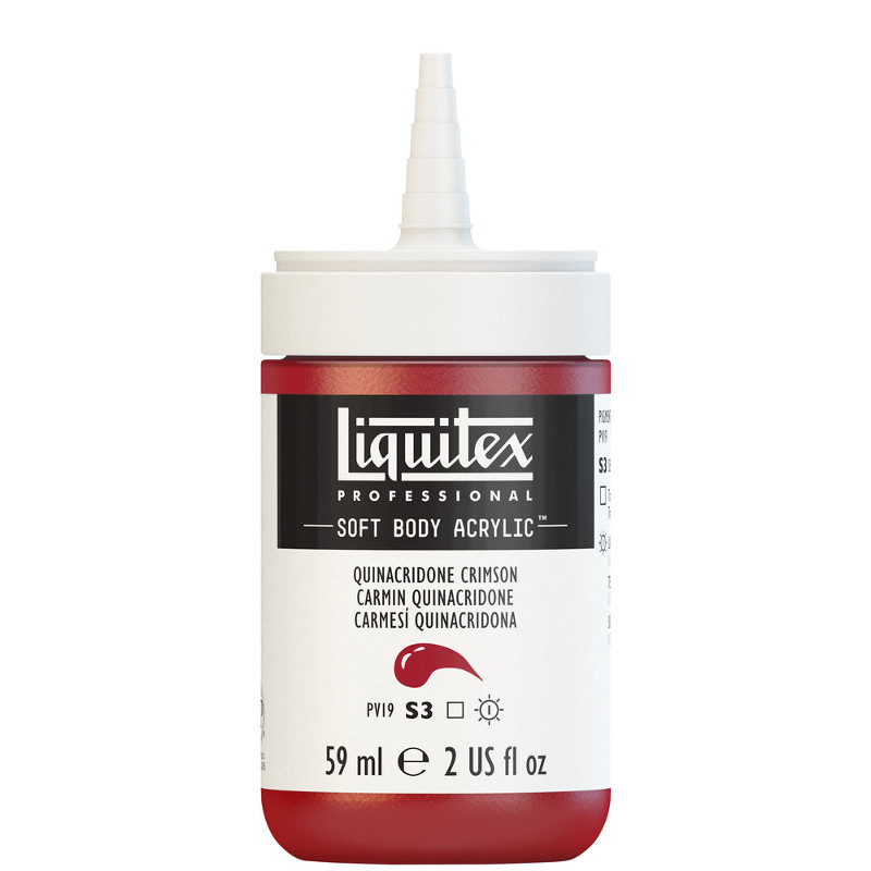 Image of Akrylfärg Liquitex Soft Body 59ml  quinacridone crimson S3 110 (3F) 1959110 887452998358