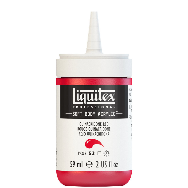 Image of Akrylfärg Liquitex Soft Body 59ml  quinacridone red S3 112 (3F) 1959112 887452998372