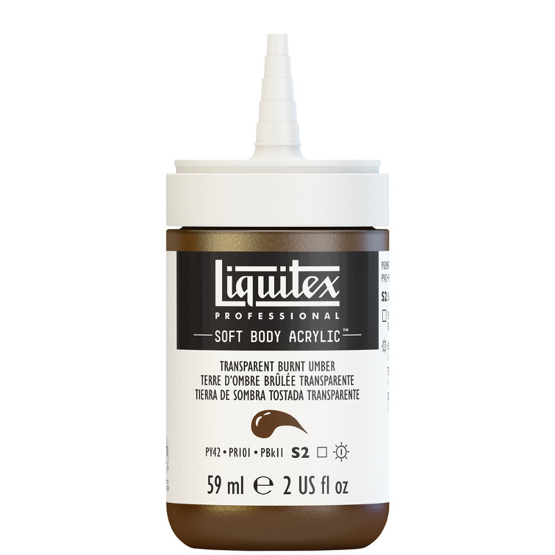 Image of Akrylfärg Liquitex Soft Body 59ml  transparent burnt umber S2 130 (3F) 1959130 887452998457