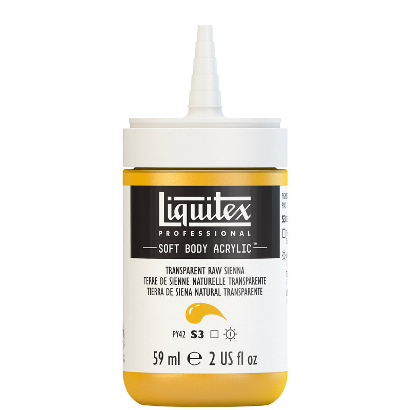 Image of Akrylfärg Liquitex Soft Body 59ml  transparent raw sienna S3 332 (3F) 1959332 887452998471